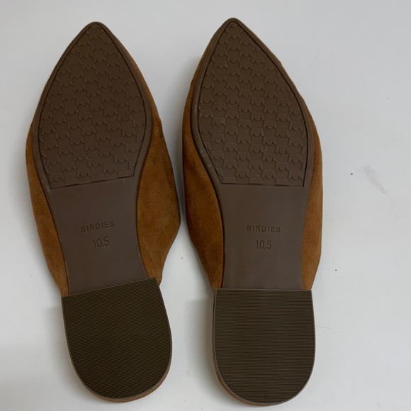 Birdies Women's Brown Suede Flats - Picture 2 of 5